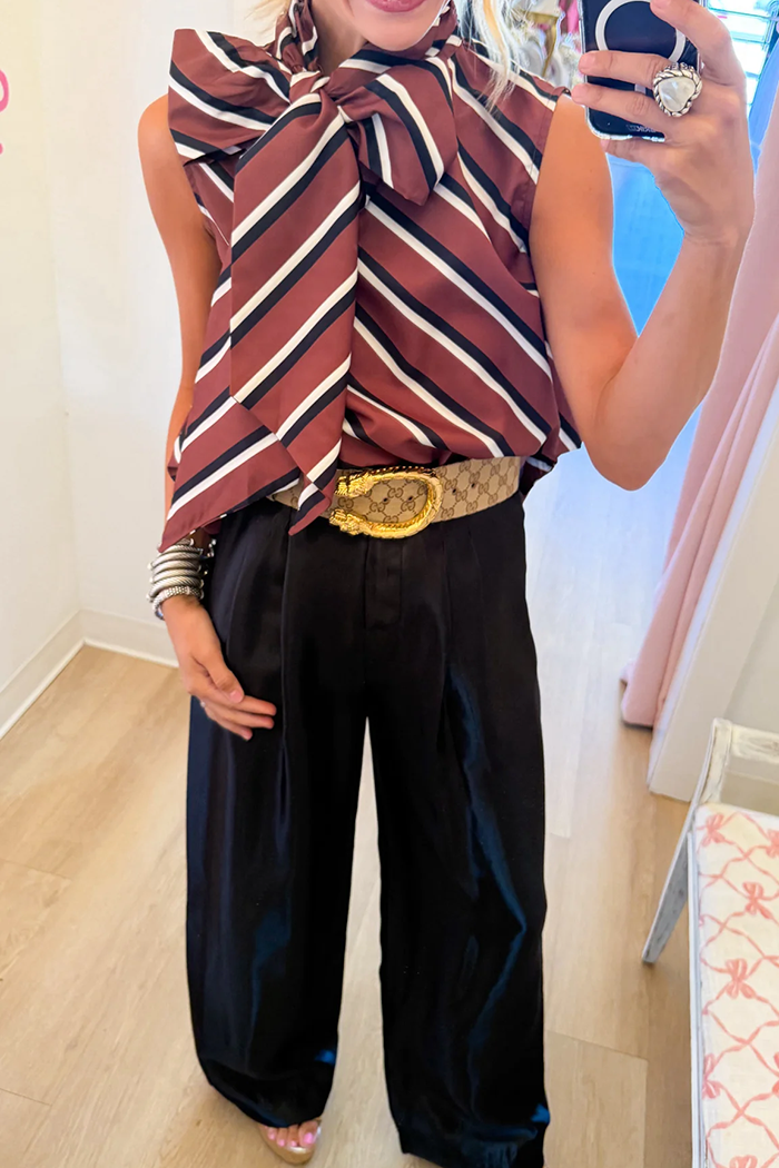 Black High Waisted Wide Leg Pants
