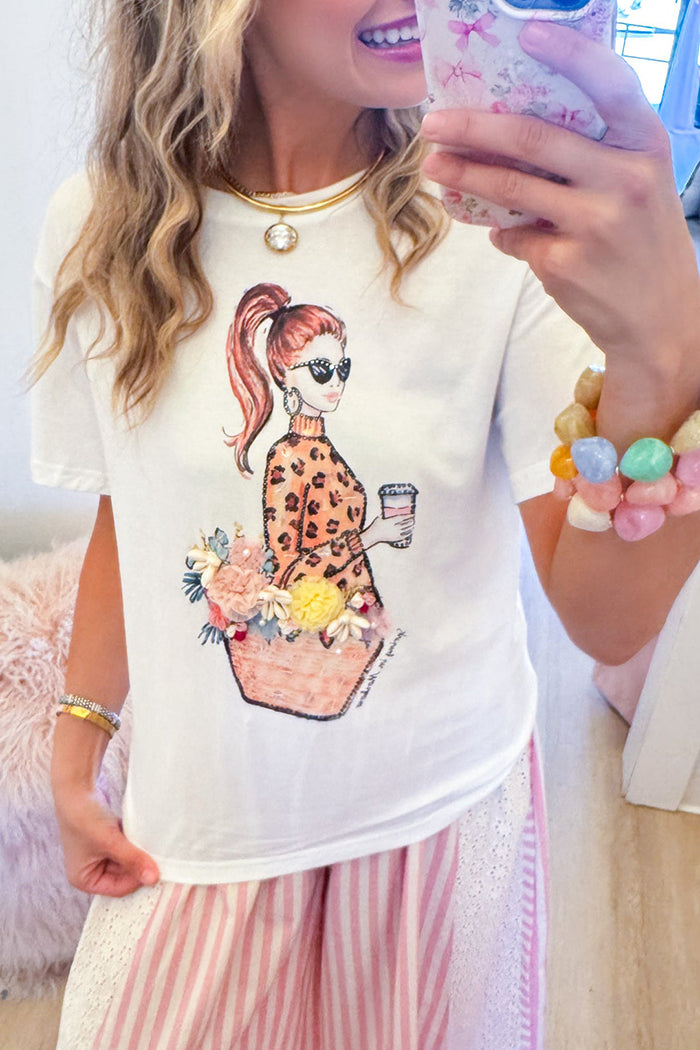 Short Sleeve Floral Graphic Tee