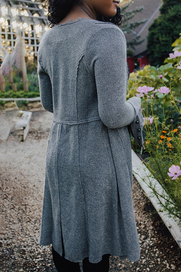 Double Breasted Jodi Knit Long Cardigan