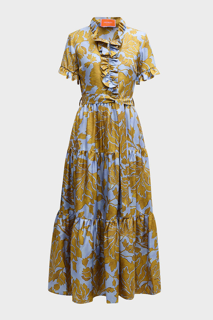 Floral Print Frilly Dress