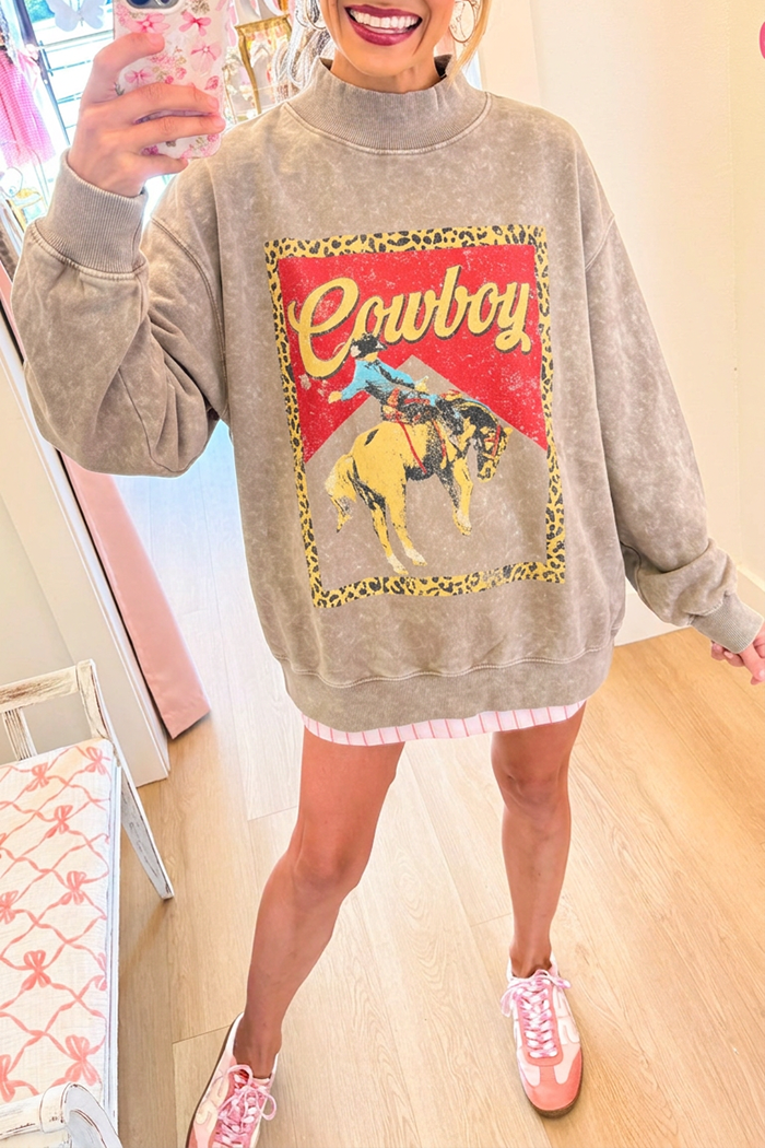 Casual Western Style Sweatshirt