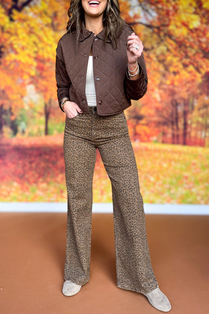 Quilted Button-Front Jacket