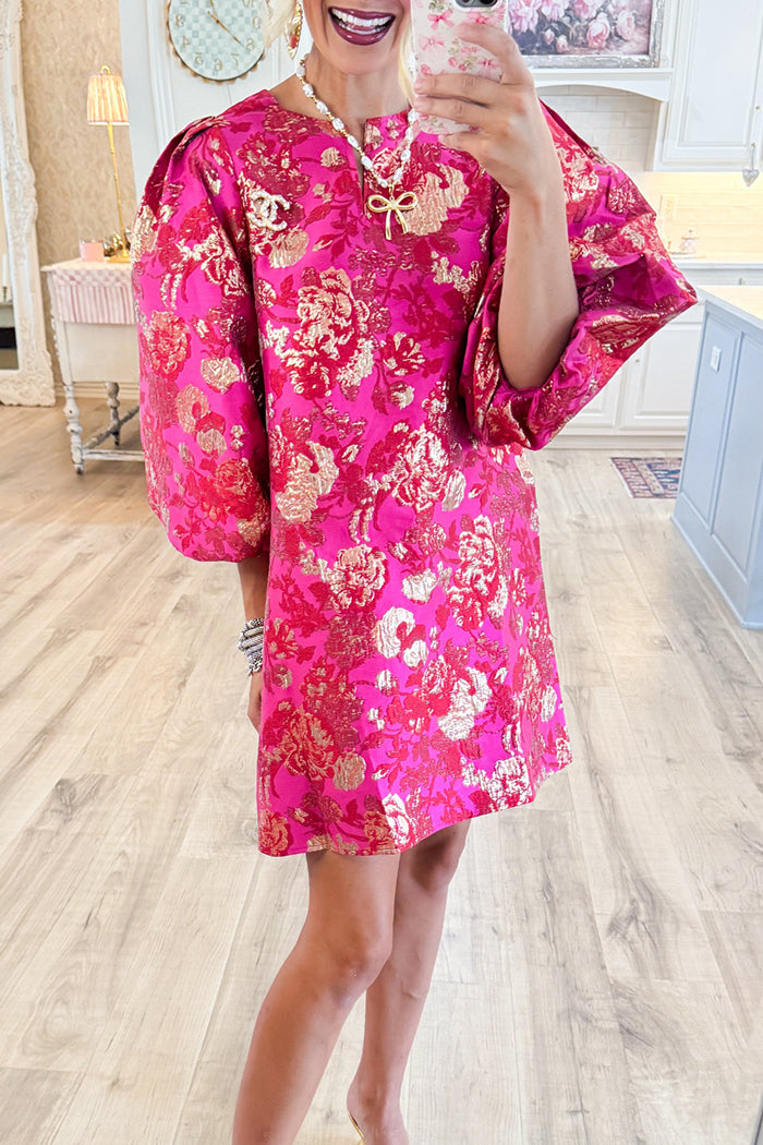 gold and hot pink dress VERSACE H&M PARTY PINK GOLD RIVET SHORT SILK DRESS UK 10 / EUR 36 / US 6 BNWT