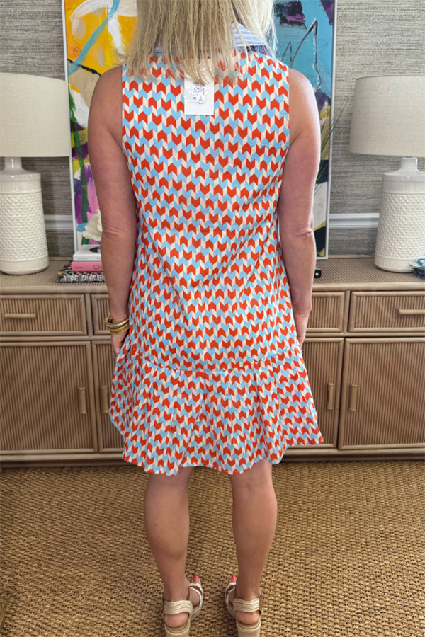 Sleeveless Eye-Catching Print Dress