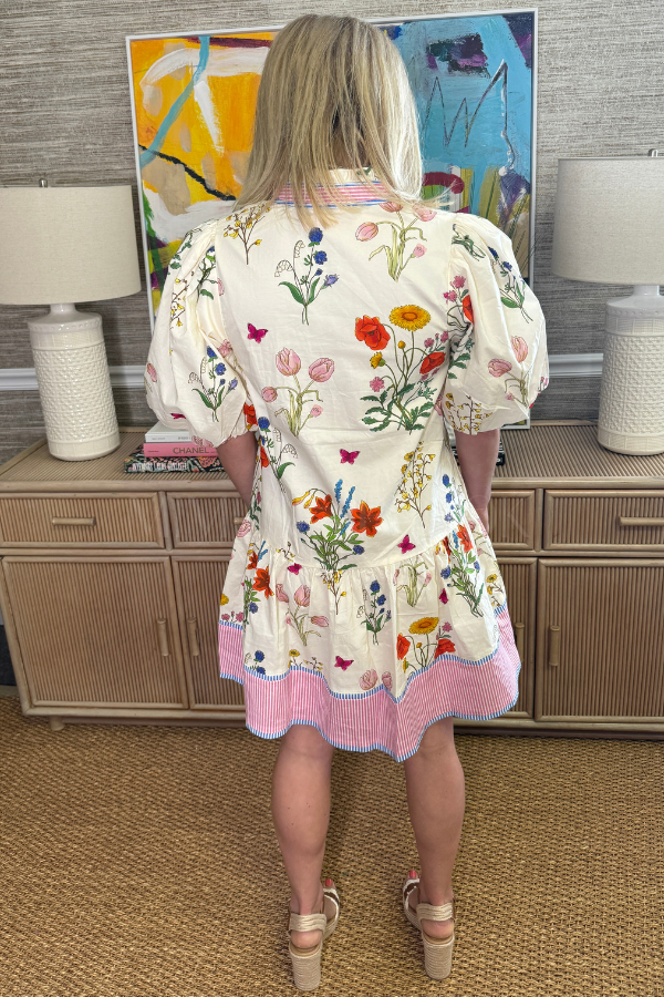Floral Puff Sleeve Dress