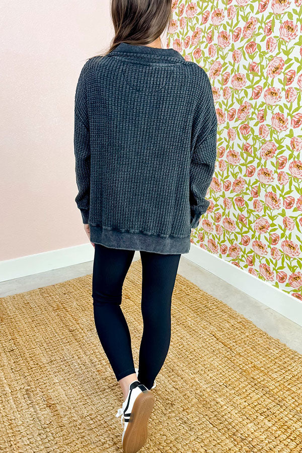 Casual For Fall Textured Pullover
