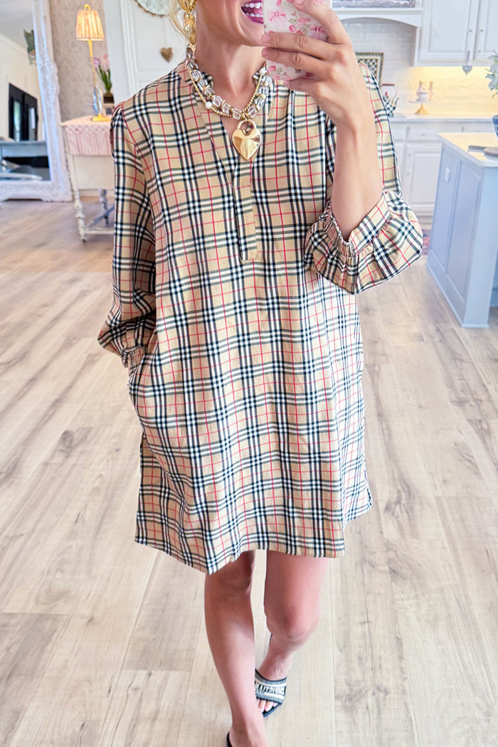Long Sleeve Pocket Dress