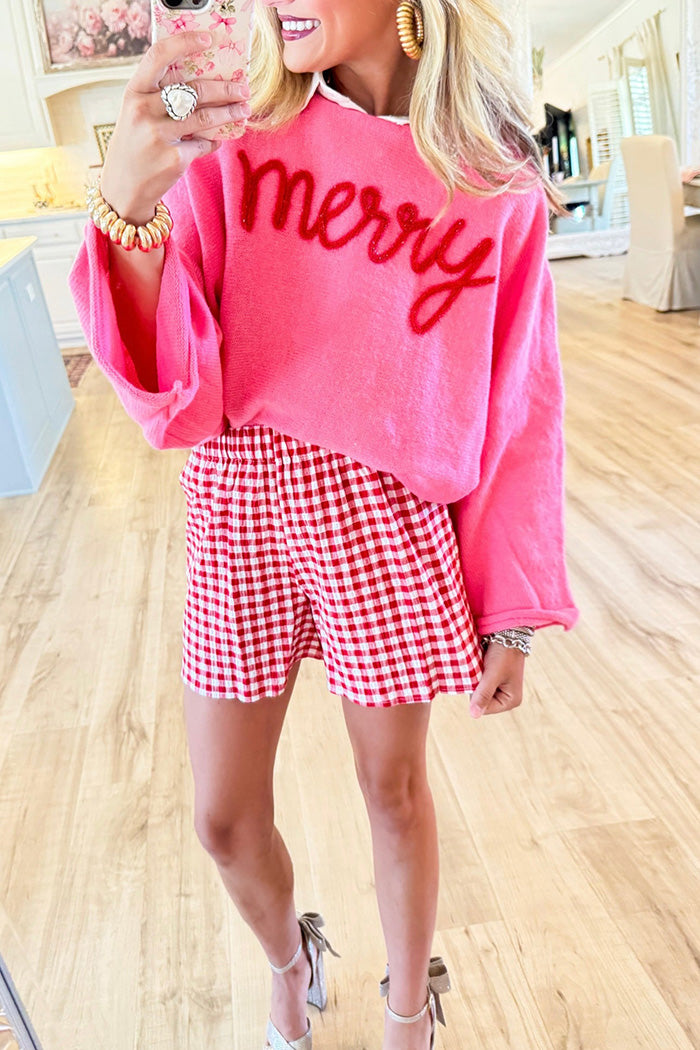 Merry Graphic Oversized Sweater