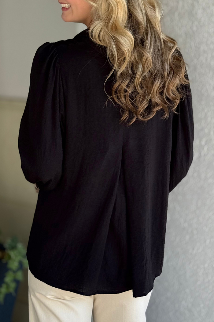 Leopard Print Trim Top