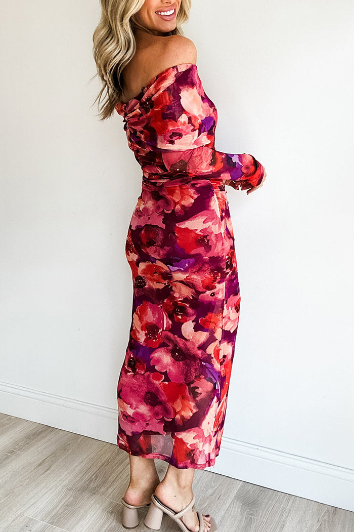 Casual Floral Pattern Dress