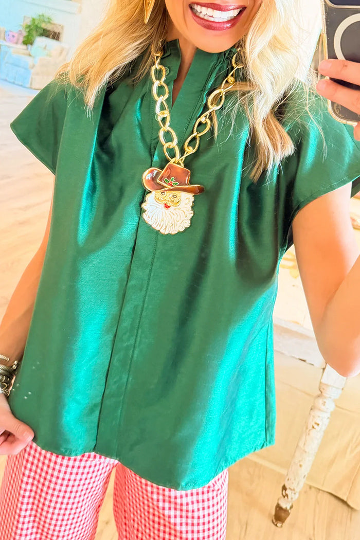 Cowboy Santa Pendant Chain Necklace