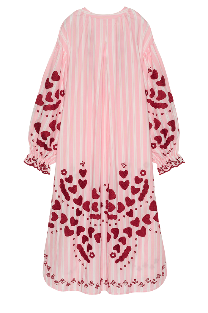 Casual Heart Pattern Dress