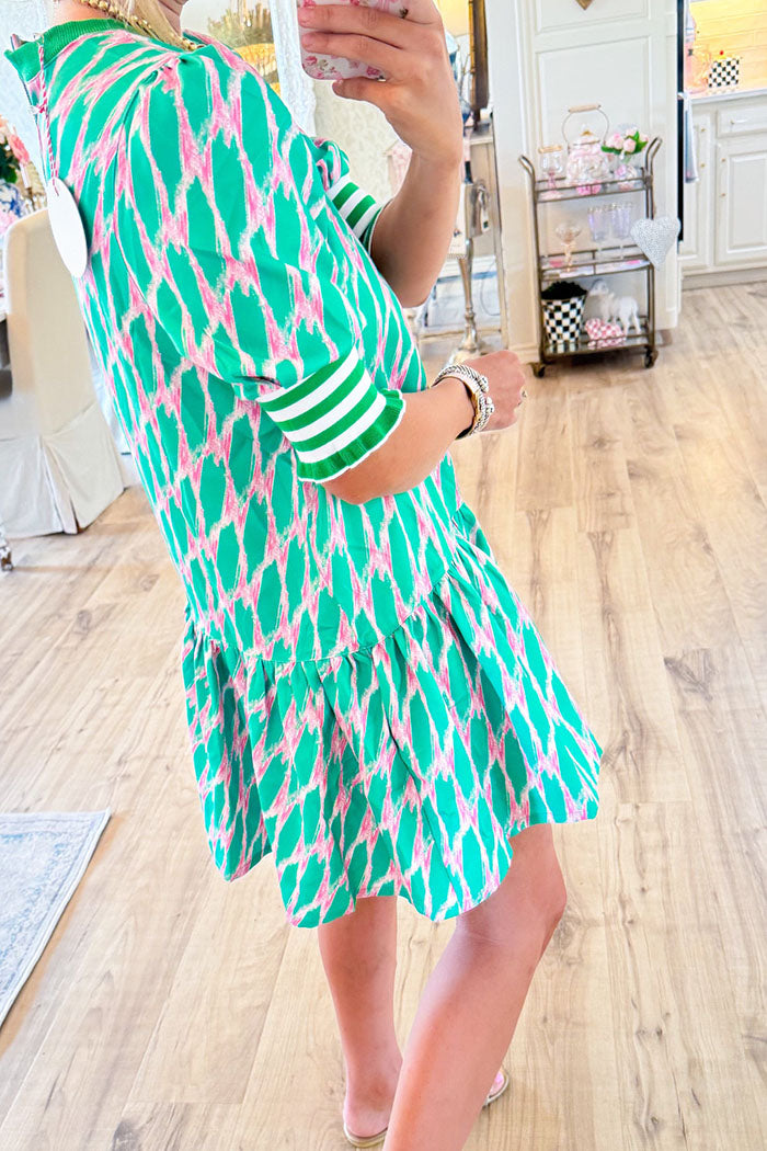 Geometric Print Mini Dress