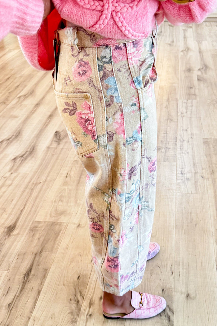 Rose Garden Barrel Jeans