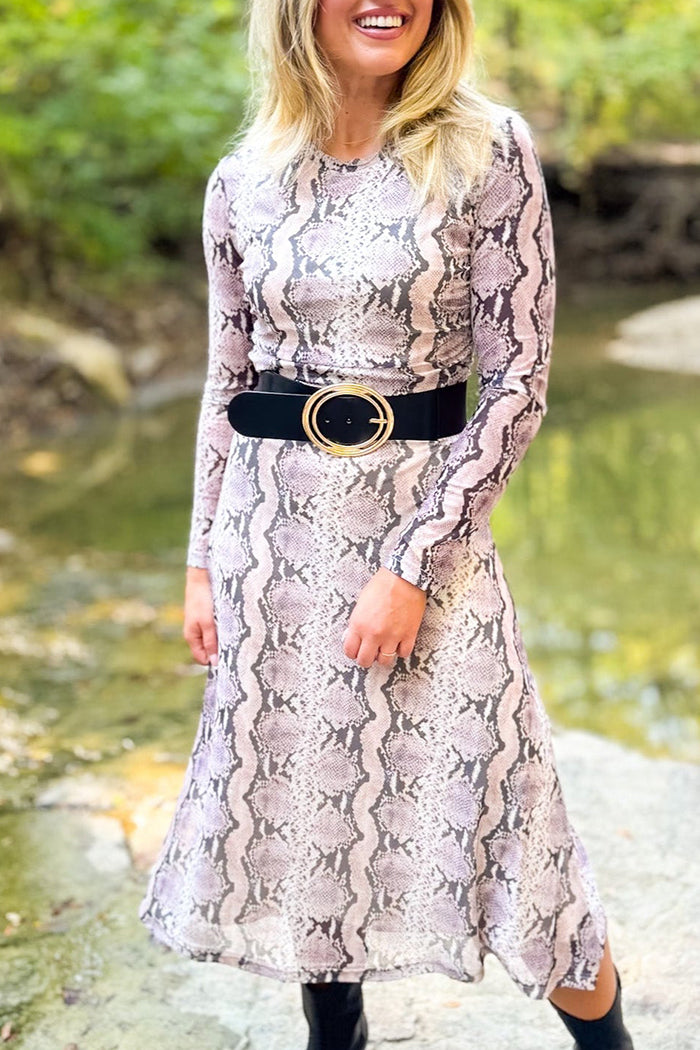 Casual Animal Stripes Dress