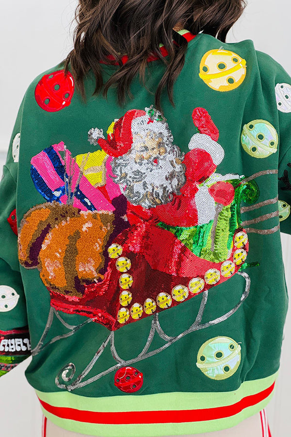Vintage Jingle Bell Santa Sweatshirt
