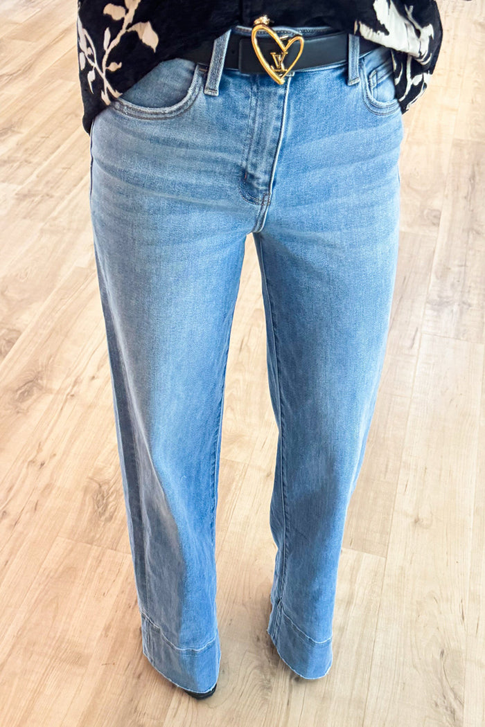 Denim High Rise Trouser Jeans