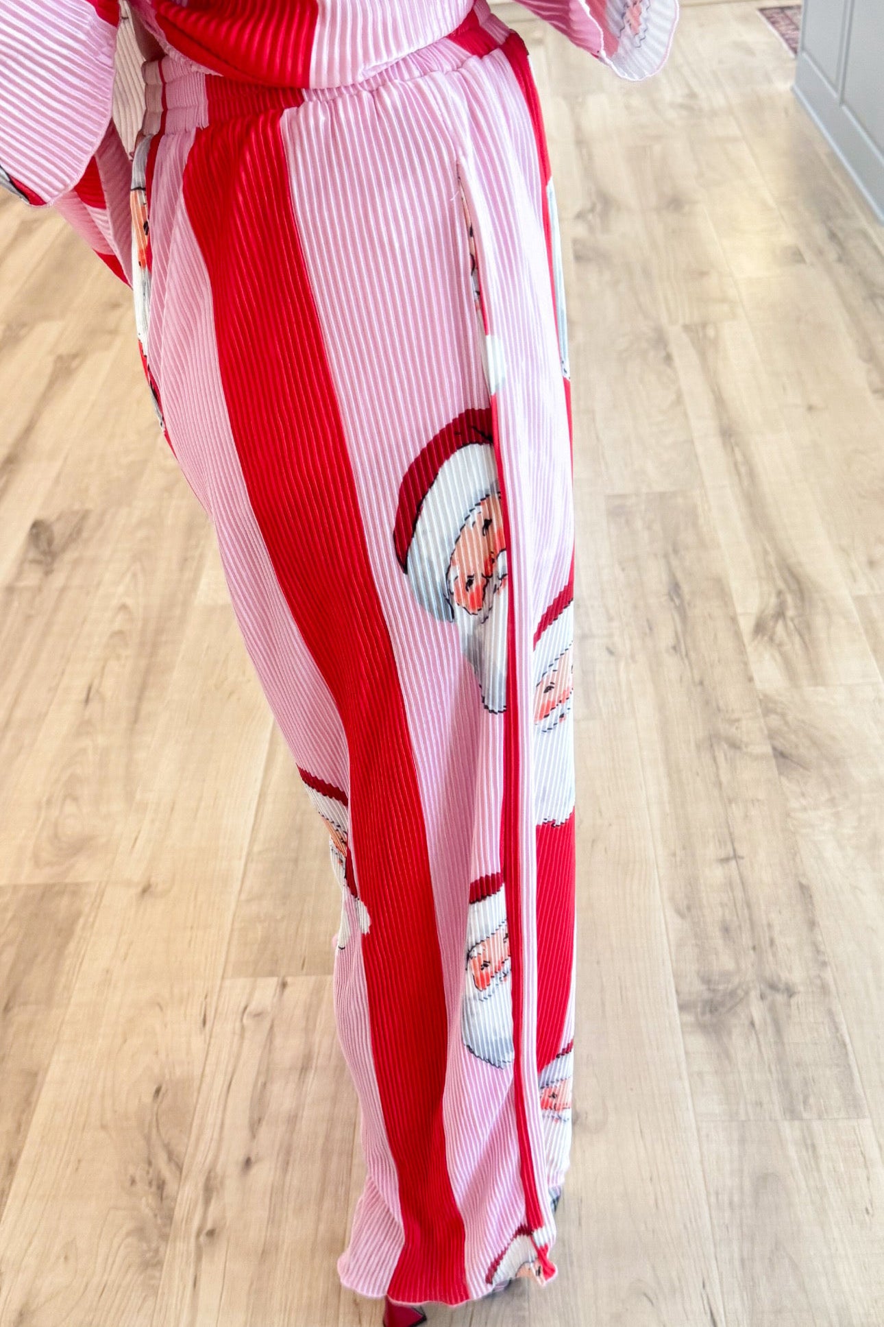 Long Sleeve Santa Ribbed Set