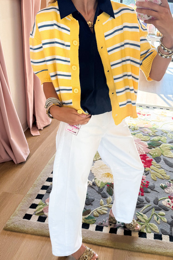 White Barrel Ankle Jeans