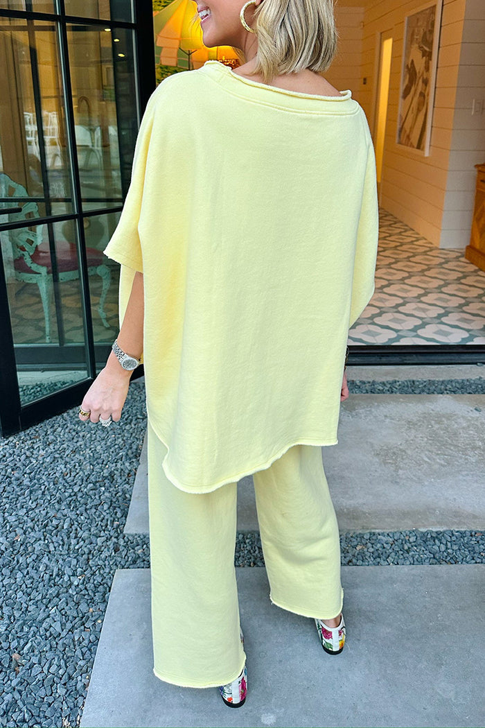 Casual Short Sleeve Pant Set