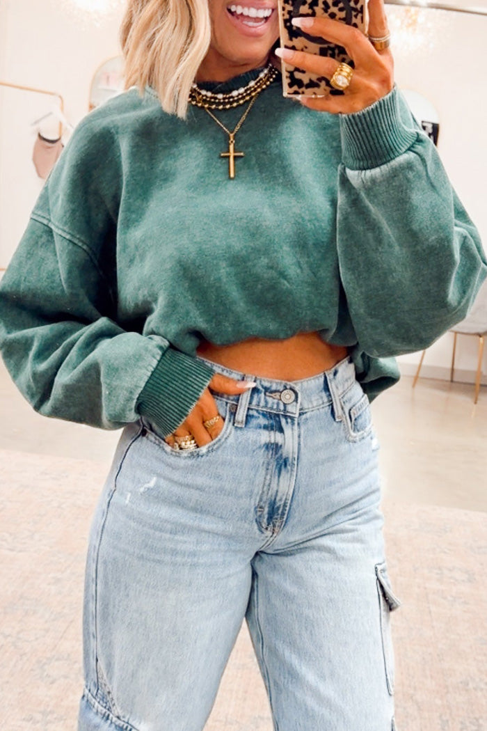 Oversized Balloon Sleeve Sweatshirt