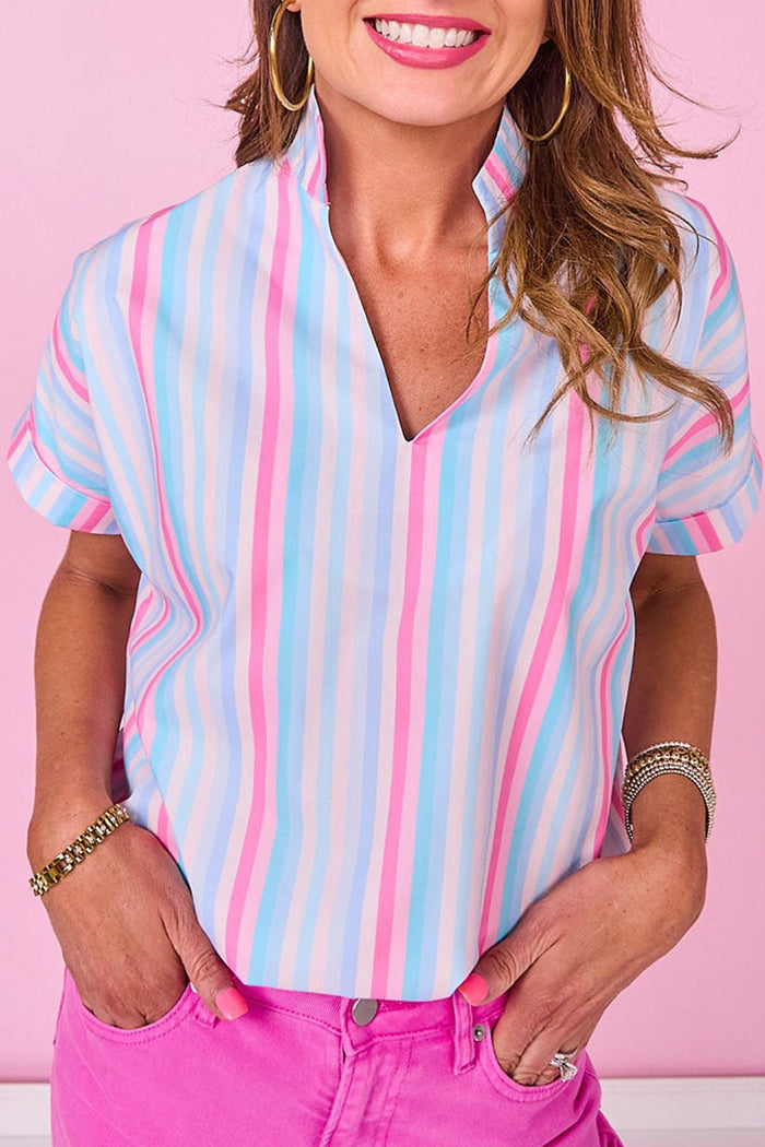 Short Sleeve Striped Top