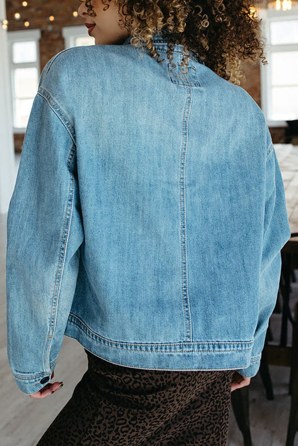 Casual Pocket Denim Jacket