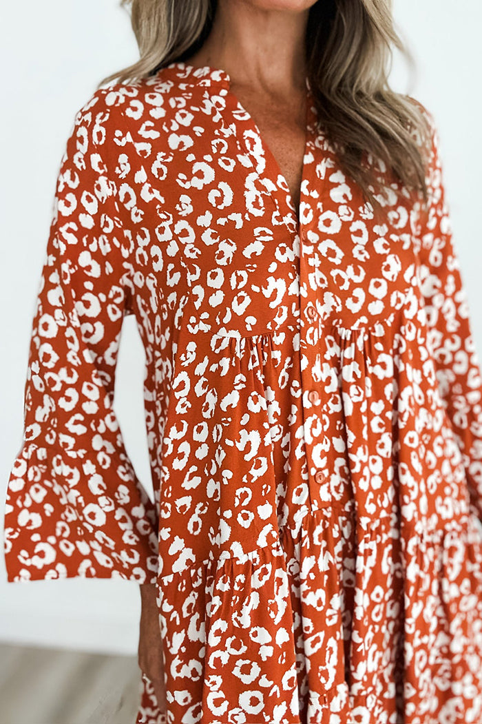 Casual Animal Pattern Dress