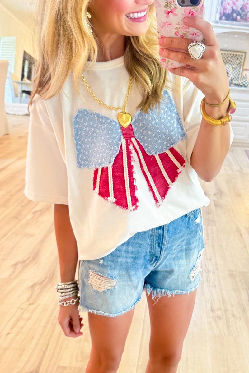 Vintage Bow Shape Flag Top