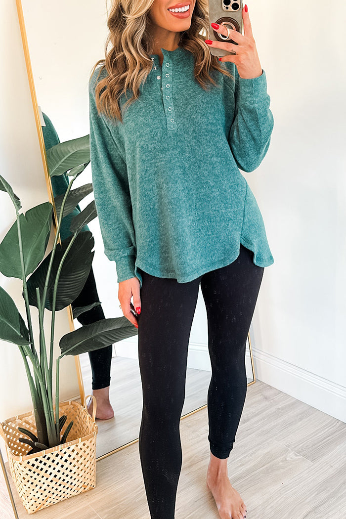 Casual Marled Knit Top