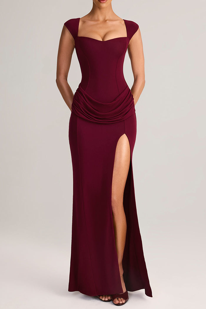 Sweetheart-Neck Maxi Dress