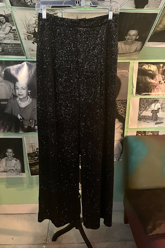Sequin Casual Wide-Leg  Pants