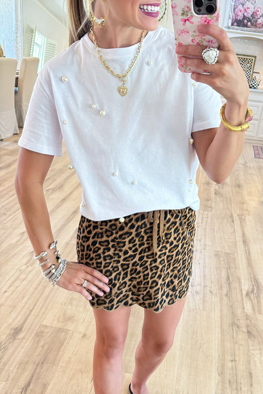 Off White Pearl Top