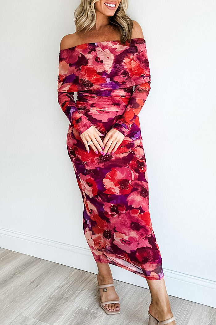 Casual Floral Pattern Dress