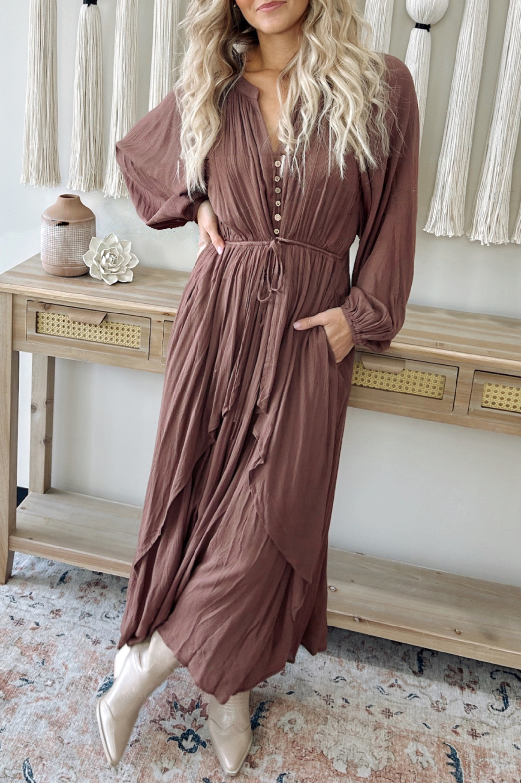 Fallen Leaves Maxi Dress miniesboutique Fallen Leaves Maxi Dress miniesboutique