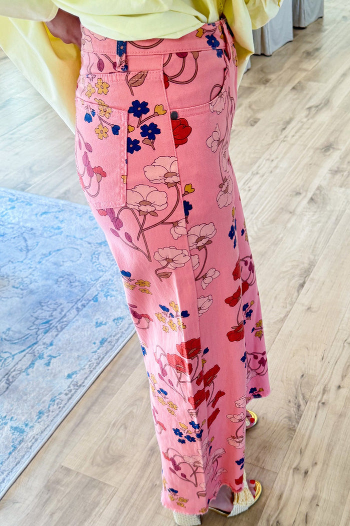 Floral Wide Leg Jeans