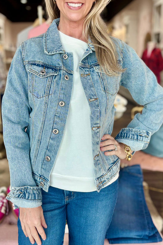 Casual Pocket Denim Jacket