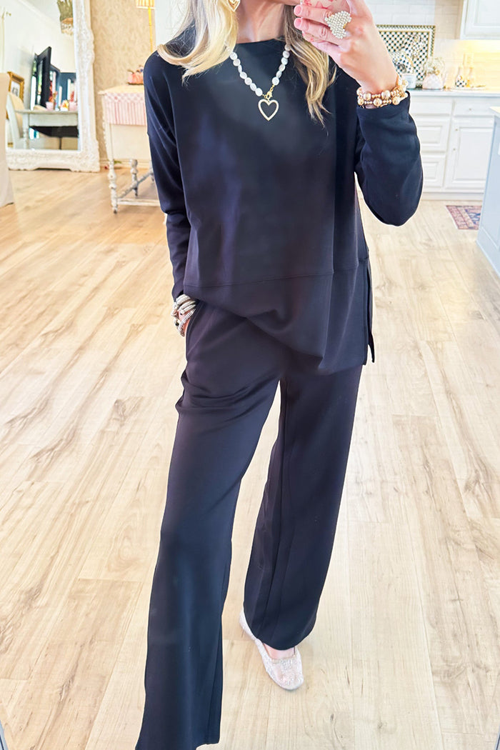 Scuba Slit Top and Pant Set