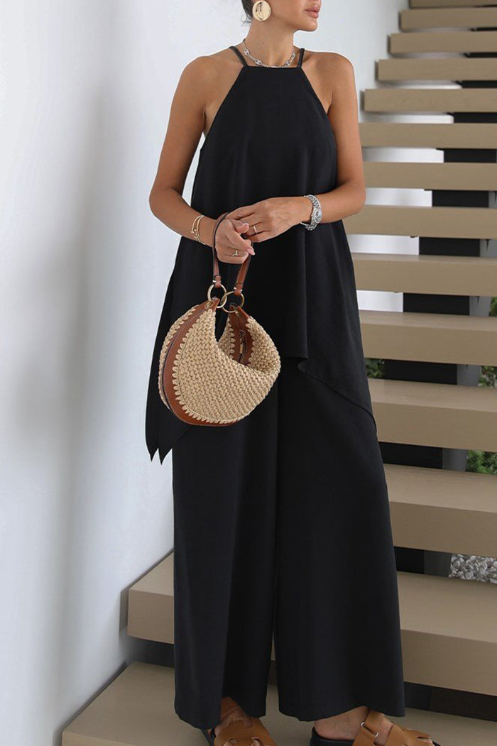 Spaghetti Strap Pocket Jumpsuit
