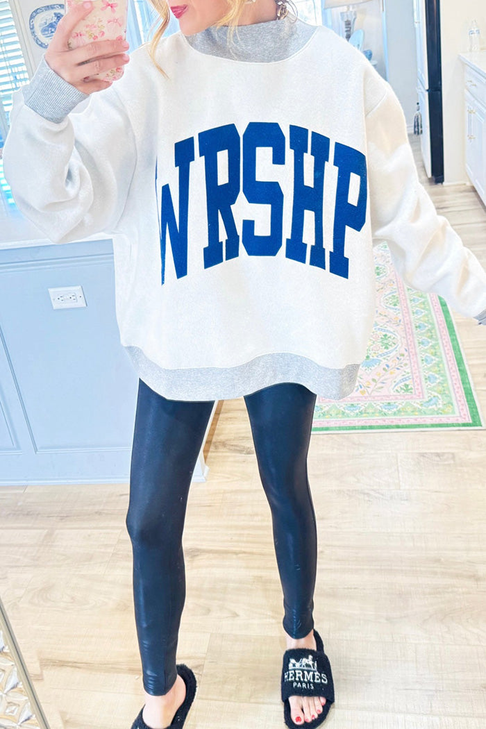 Worship Reversible Mockneck Sweatshirt