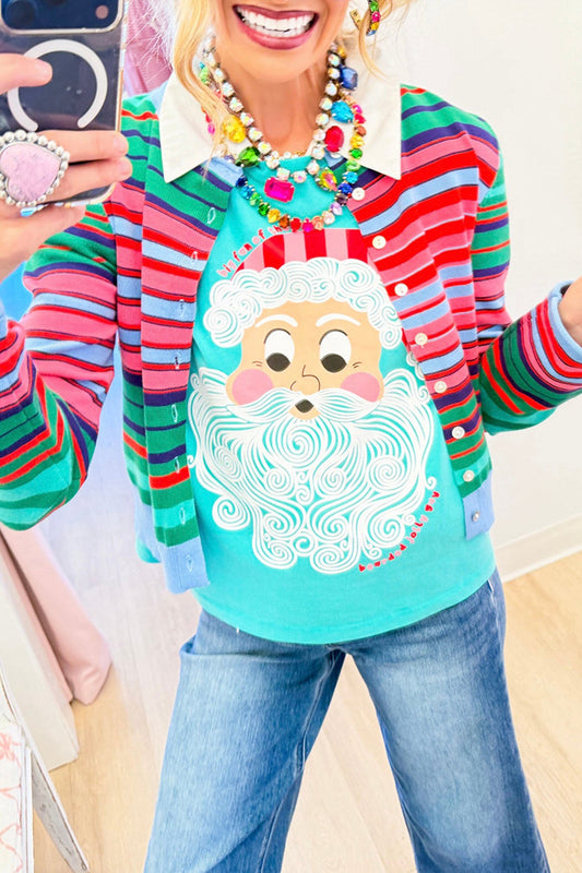 Santa Graphic Cropped Tee
