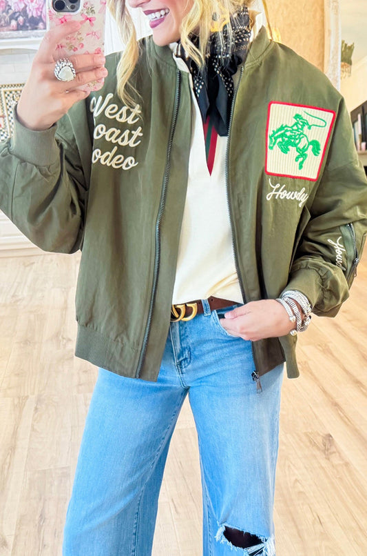 Patchwork Vintage Bomber Jacket