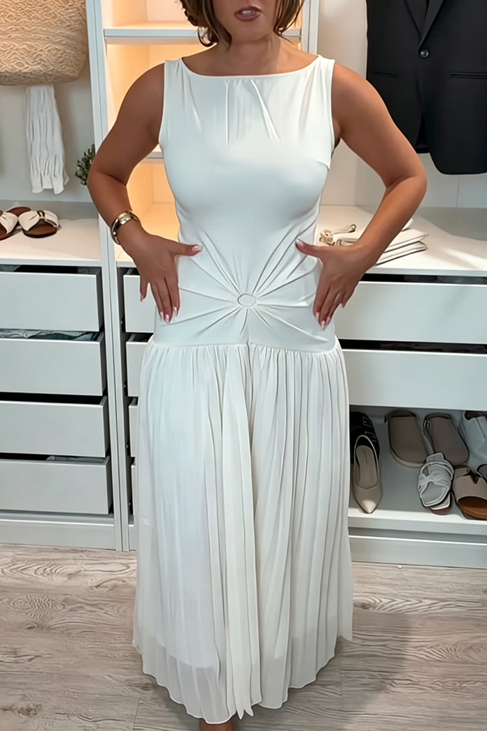 Scrunchie Bangle Ruched Waist Dress