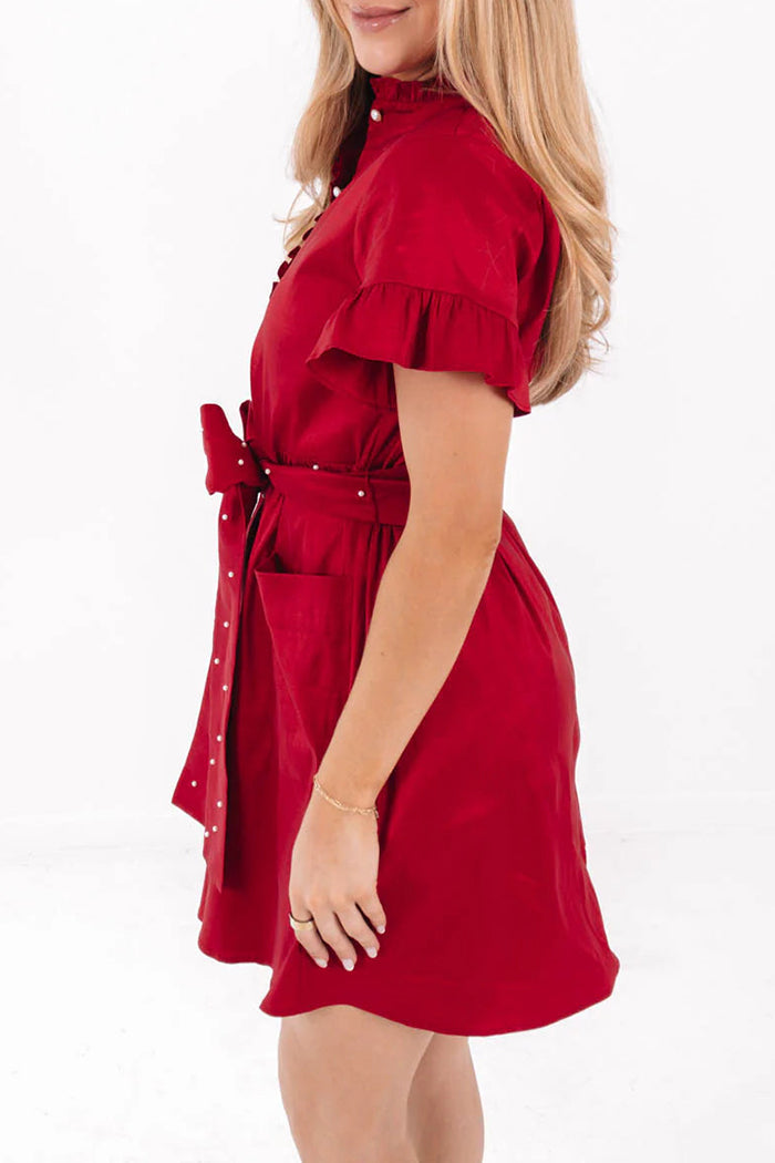 Casual Button Up Pocket Dress