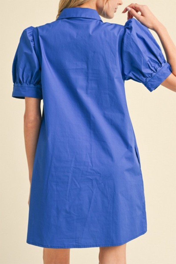 Casual Scallop Edge Dress