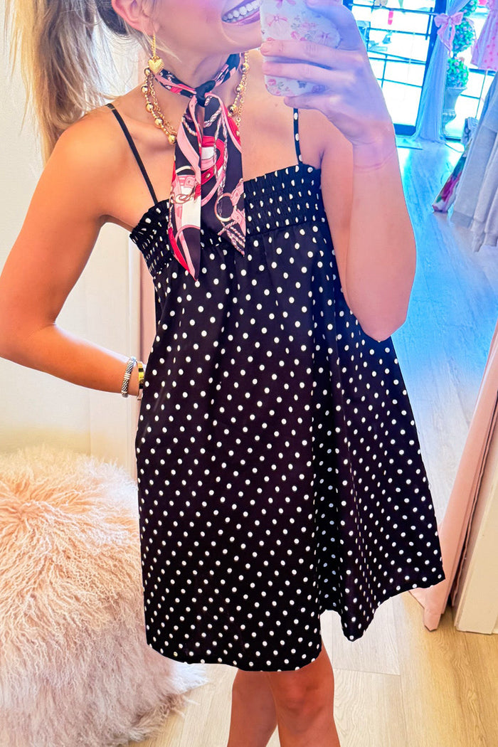 Polka Dot Strap Dress