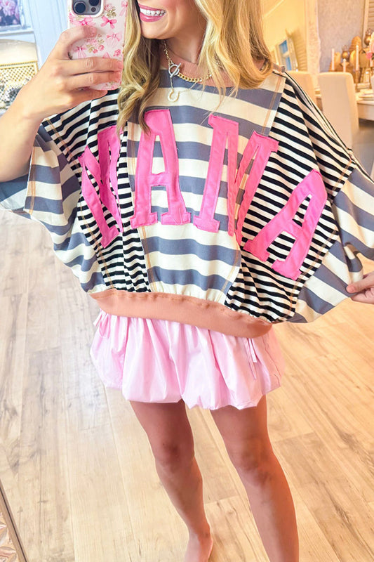 Patching Mix Match Colors Mother's Day Top