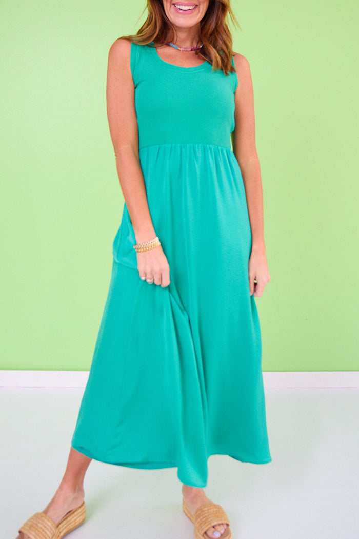Bra Tank Sleeveless Maxi Dress