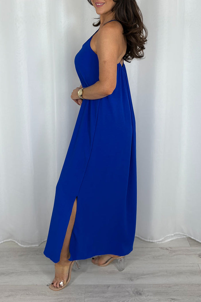 Casual Spaghetti Strap Maxi Dress