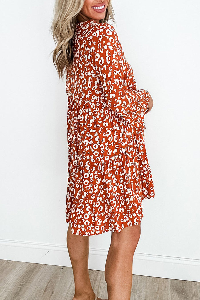 Casual Animal Pattern Dress